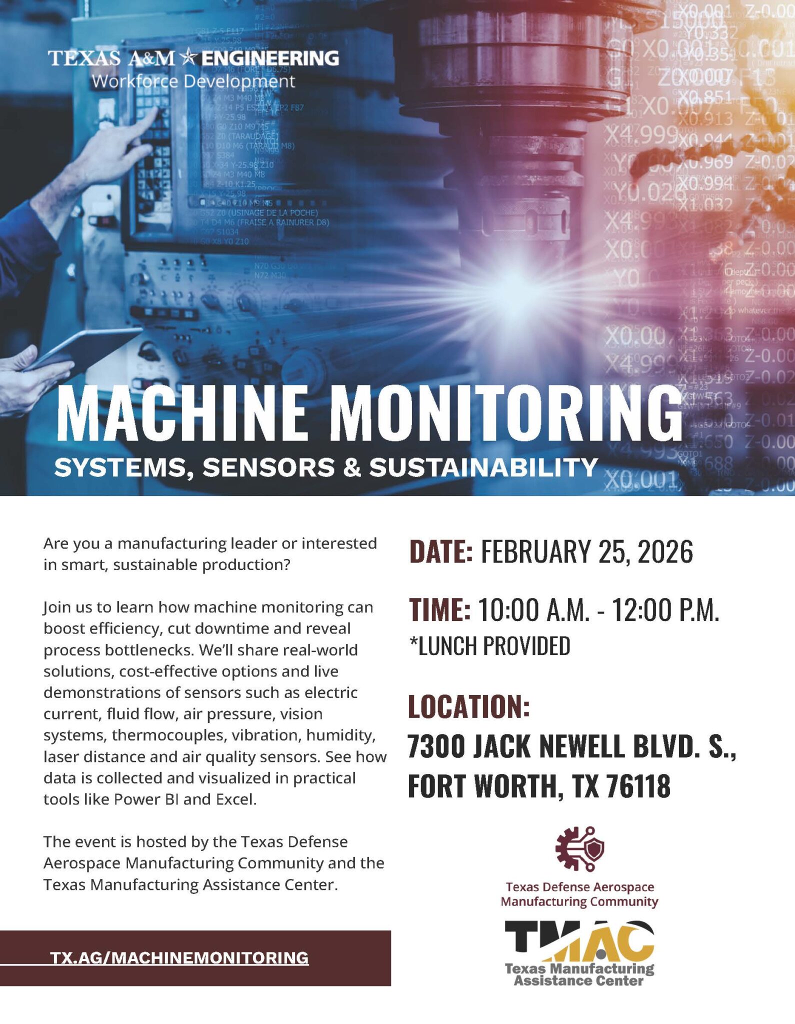 Machine Monitoring: Sensors, Systems, & Sustainability - TMAC Metroplex